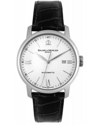 Baume & Mercier Classima  Automatic Men's Watch, Stainless Steel, White Dial, MOA08592