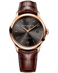 Baume & Mercier Clifton  Automatic Men's Watch, 18K Rose Gold, Grey Dial, MOA10059