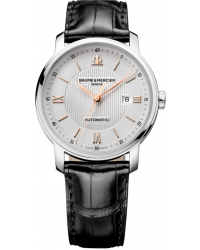 Baume & Mercier Classima  Automatic Men's Watch, Stainless Steel, Silver Dial, MOA10075