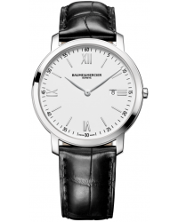 Baume & Mercier Classima  Quartz Men's Watch, Stainless Steel, White Dial, MOA10097
