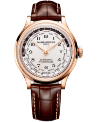 Baume & Mercier Capeland  Automatic Men's Watch, 18K Rose Gold, Silver Dial, MOA10107