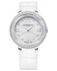 Baume & Mercier Promesse  Quartz Women's Watch, Stainless Steel, Silver Dial, MOA10165