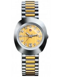 Rado Original  Automatic Women's Watch, Stainless Steel, Champagne & Diamonds Dial, R12403633