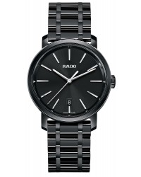 Rado Diamaster  Quartz Unisex Watch, Ceramic, Black Dial, R14066182