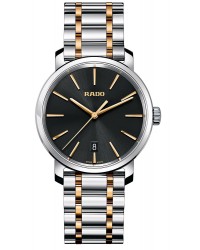 Rado Diamaster  Quartz Unisex Watch, Stainless Steel, Black Dial, R14078163