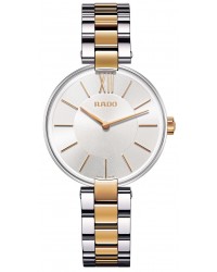 Rado Coupole  Quartz Women's Watch, Stainless Steel, Silver Dial, R22850103