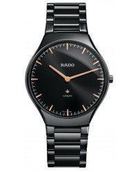 Rado True Thinline  Automatic Unisex Watch, Ceramic, Black Dial, R27969172