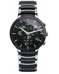 Rado Centrix  Chronograph Quartz Men's Watch, Ceramic, Black Dial, R30130152
