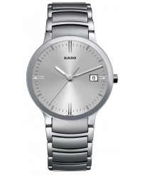 Rado Centrix  Quartz Unisex Watch, Stainless Steel, Silver Dial, R30927103