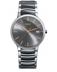 Rado Centrix  Quartz Unisex Watch, Stainless Steel, Grey Dial, R30927132