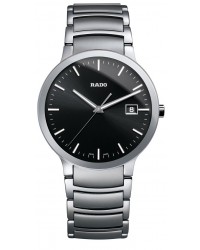 Rado Centrix  Quartz Unisex Watch, Stainless Steel, Black Dial, R30927153