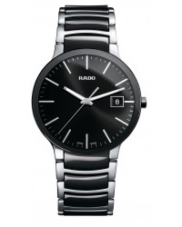 Rado Centrix  Quartz Unisex Watch, Stainless Steel, Black Dial, R30934162