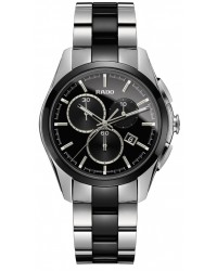 Rado Hyperchrome  Chronograph Quartz Unisex Watch, Stainless Steel, Black Dial, R32038152