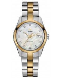 Rado Hyperchrome  Automatic Women's Watch, Stainless Steel, Mother Of Pearl & Diamonds Dial, R32088902