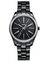 Rado Hyperchrome  Quartz Women's Watch, Ceramic, Black Dial, R32312152