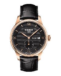 Tissot Le Locle  Automatic Men's Watch, Steel & 18K Rose Gold, Black Dial, T006.428.36.058.01