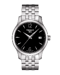 Tissot T-Classic  Quartz Women's Watch, Stainless Steel, Black Dial, T063.210.11.057.00