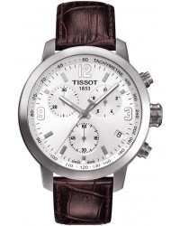 Tissot PRC200  Chronograph Quartz Men's Watch, Stainless Steel, Silver Dial, T055.417.16.017.01