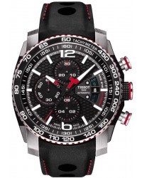 Tissot PRS516  Chronograph Automatic Men's Watch, Stainless Steel, Black Dial, T079.427.26.057.00