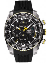 Tissot PRS516  Chronograph Automatic Men's Watch, Stainless Steel, Black Dial, T079.427.27.057.01