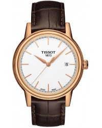 Tissot Carson  Quartz Men's Watch, Rose Gold Plated, White Dial, T085.410.36.011.00