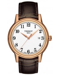 Tissot Carson  Quartz Men's Watch, Rose Gold Plated, White Dial, T085.410.36.012.00