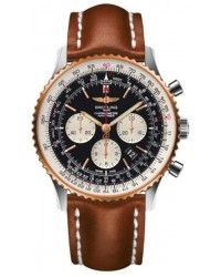 Breitling Navitimer 01  Automatic Men's Watch, Stainless Steel & Rose Gold, Black Dial, UB012721.BE18.439X