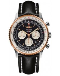 Breitling Navitimer 01  Automatic Men's Watch, Stainless Steel & Rose Gold, Black Dial, UB012721.BE18.441X