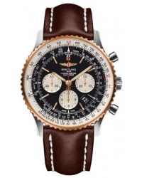 Breitling Navitimer 01  Automatic Men's Watch, Stainless Steel & Rose Gold, Black Dial, UB012721.BE18.443X