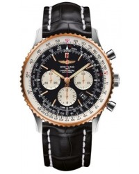 Breitling Navitimer 01  Automatic Men's Watch, Stainless Steel & Rose Gold, Black Dial, UB012721.BE18.760P