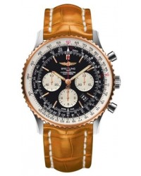 Breitling Navitimer 01  Automatic Men's Watch, Stainless Steel & Rose Gold, Black Dial, UB012721.BE18.896P