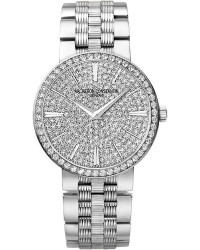 Vacheron Constantin Patrimony Traditionnelle  Quartz Women's Watch, 18K White Gold & Diamonds, Diamond Pave Dial, 25556/Q01G-9280
