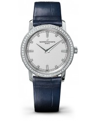 Vacheron Constantin Patrimony Traditionnelle  Quartz Women's Watch, 18K White Gold, White & Diamonds Dial, 25558/000G-9405