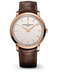 Vacheron Constantin Patrimony Traditionnelle  Automatic Men's Watch, 18K Rose Gold, Silver Dial, 43075/000R-9737