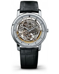 Vacheron Constantin Patrimony Traditionnelle  Automatic Men's Watch, 18K White Gold, Skeleton Dial, 43178/000G-9393