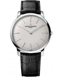 Vacheron Constantin Patrimony Grand Taille  Manual Winding Men's Watch, 18K White Gold, Silver Dial, 81180/000G-9117
