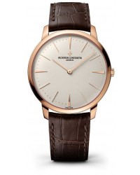 Vacheron Constantin Patrimony Grand Taille  Manual Winding Men's Watch, 18K Rose Gold, Silver Dial, 81180/000R-9159