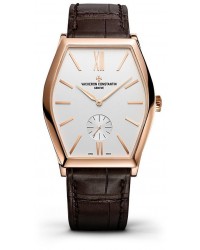Vacheron Constantin Malte  Manual Winding Men's Watch, 18K Rose Gold, White Dial, 82130/000R-9755