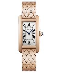 Cartier Tank Americaine  Quartz Women's Watch, 18K Rose Gold, White Dial, W2620031