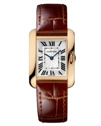 Cartier Tank Anglaise  Automatic Women's Watch, 18K Rose Gold, Silver Dial, W5310027
