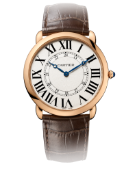 Cartier Ronde Louis  Automatic Men's Watch, 18K Rose Gold, Silver Dial, W6801004