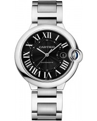 Cartier Ballon Bleu  Automatic Men's Watch, Stainless Steel, Black Dial, W6920042