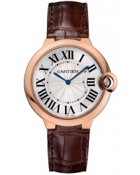 Cartier Ballon Bleu  Automatic Men's Watch, 18K Rose Gold, Silver Dial, W6920083