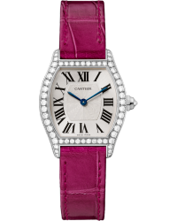 Cartier Tortue  Automatic Women's Watch, 18K White Gold, Silver Dial, WA501007