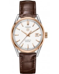 Tag Heuer Carrera  Automatic Men's Watch, Steel & 18K Rose Gold, Silver Dial, WAR215D.FC6181