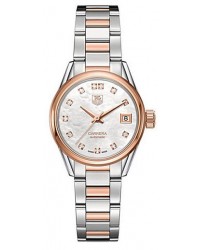 Tag Heuer Carrera  Automatic Women's Watch, Stainless Steel & Rose Gold, Mother Of Pearl Dial, WAR2452.BD0772