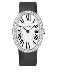 Cartier Baignoire  Automatic Men's Watch, 18K White Gold, Silver Dial, WB520009