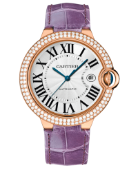 Cartier Ballon Bleu  Automatic Men's Watch, 18K Rose Gold, Silver Dial, WE900851