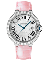 Cartier Ballon Bleu  Automatic Men's Watch, 18K White Gold, Silver Dial, WE900951