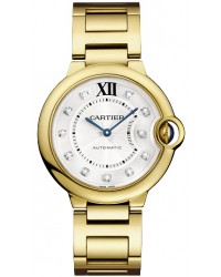 Cartier Ballon Bleu  Automatic Men's Watch, 18K Yellow Gold, Silver Dial, WE902027